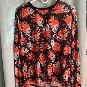 Dolls Kill “ Widow “ sheer 3x top unisex